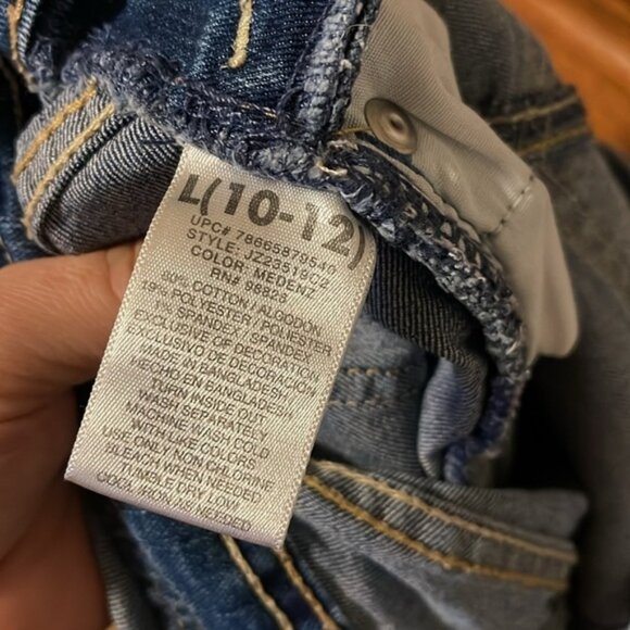 Jordache Jean Short Overalls 10/12 L - Picture 6 of 6